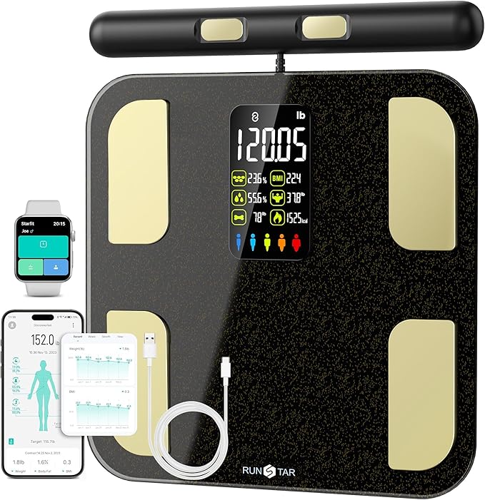 Elevate Your Health Journey with the RunStar Elite 8-Electrode Precision Digital Scale